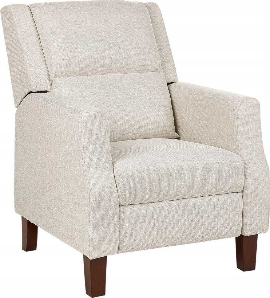 Beliani Fotel rozkładany beżowy EGERSUND