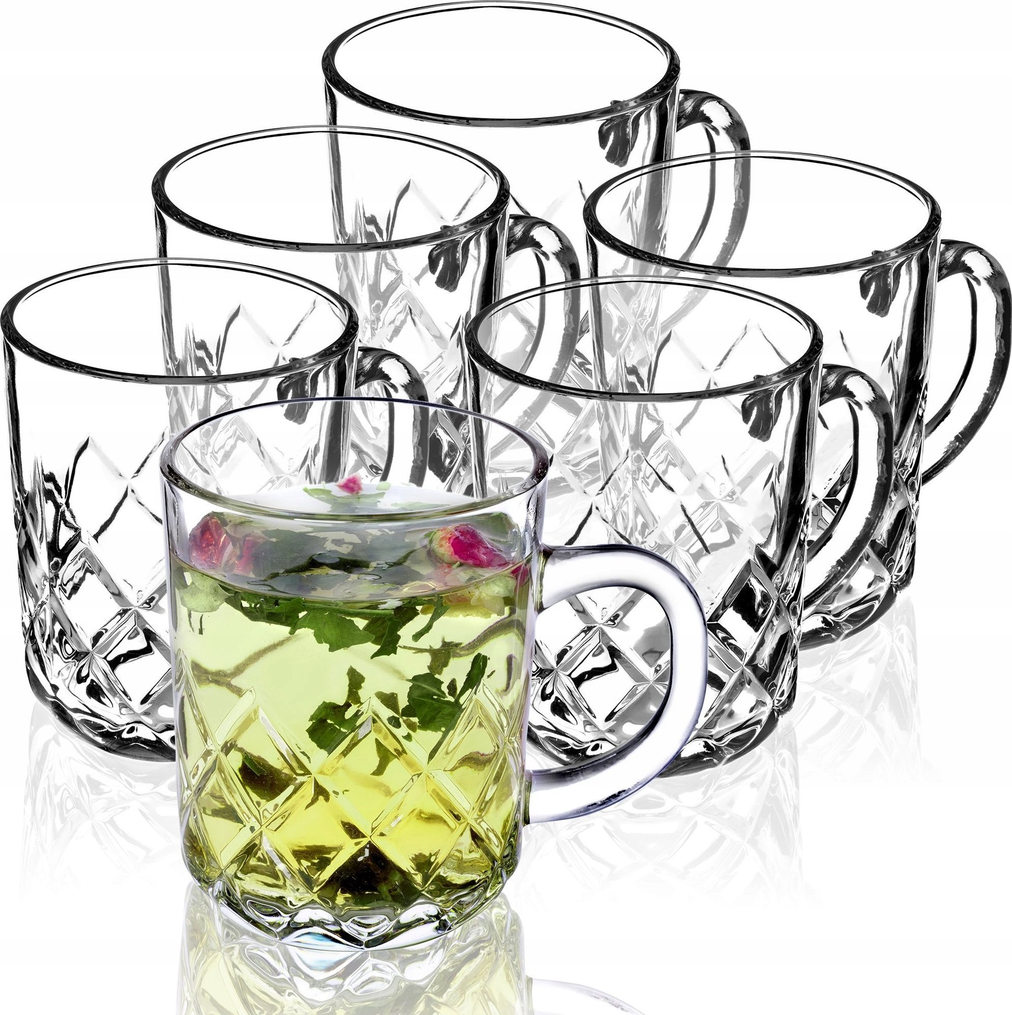 Kadax Szklanka Do Napojów Herbaty Zestaw 6 szt 230 ml