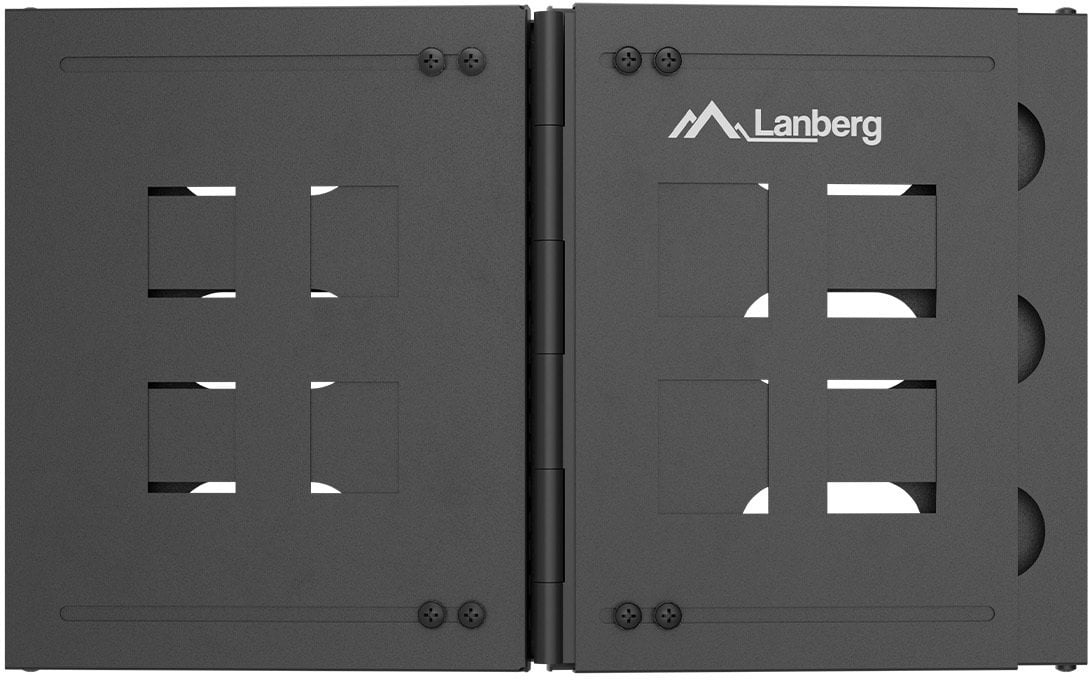 UCHWYT ŚCIENNY RACK 19" 6U 497X400/240 CZARNY LANBERG