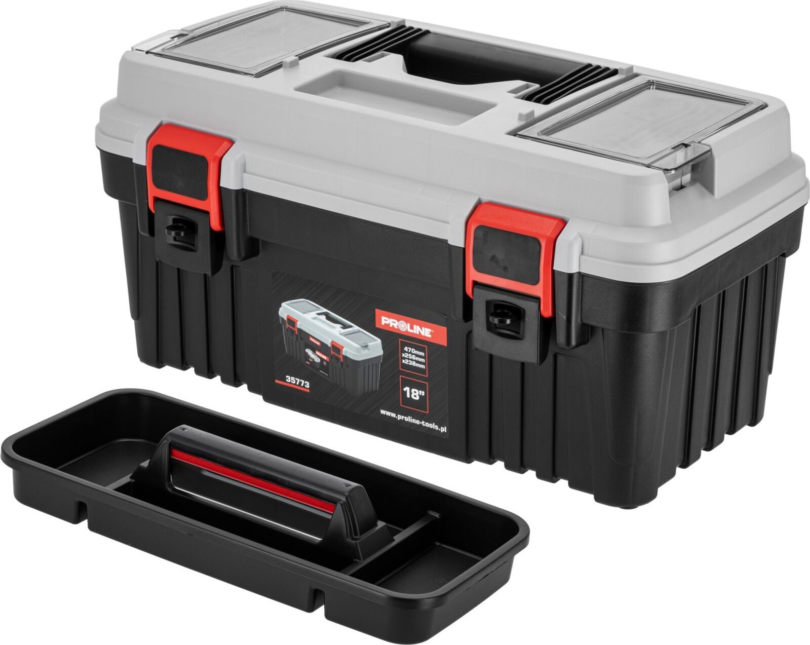Pro-Line SKRZYNKA NARZ. Z 2 KLAMRAMI, 470 X 256 X 238, PROLINE