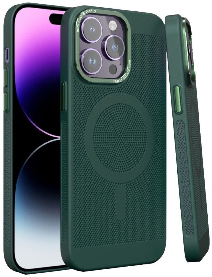 Etui Magnetyczne MagSafe SUPERO DotMagSafe do iPhone 13 Pro Max, Zielone