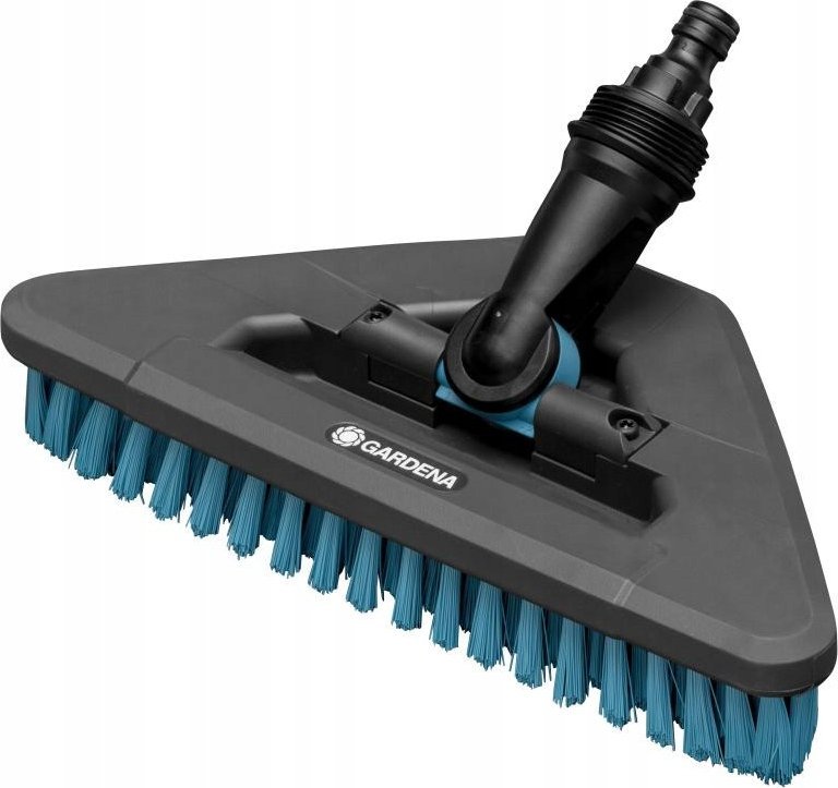 Gardena GARDENA Cleansystem handle brush hard flex, washing brush (grey/turquoise, 360 swivel joint)