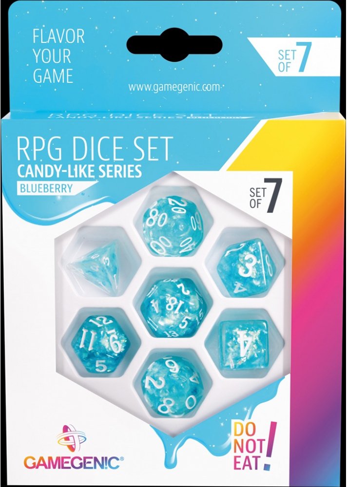 Gamegenic Candy-like Series - RPG Dice Set - Blueberry
