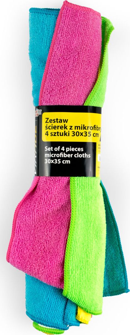 Moje Auto mikrofibra - ściereczki 30x35cm - zestaw 4szt uniwersalny
