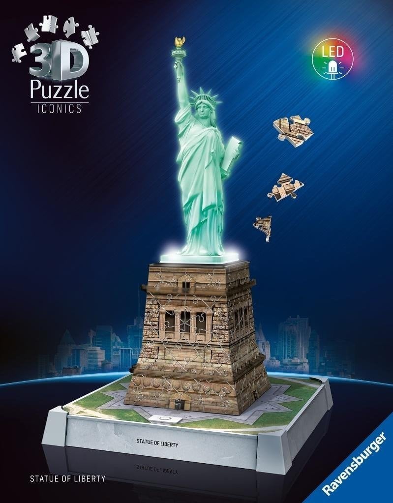 Puzzle 3D Statua Wolnoci
