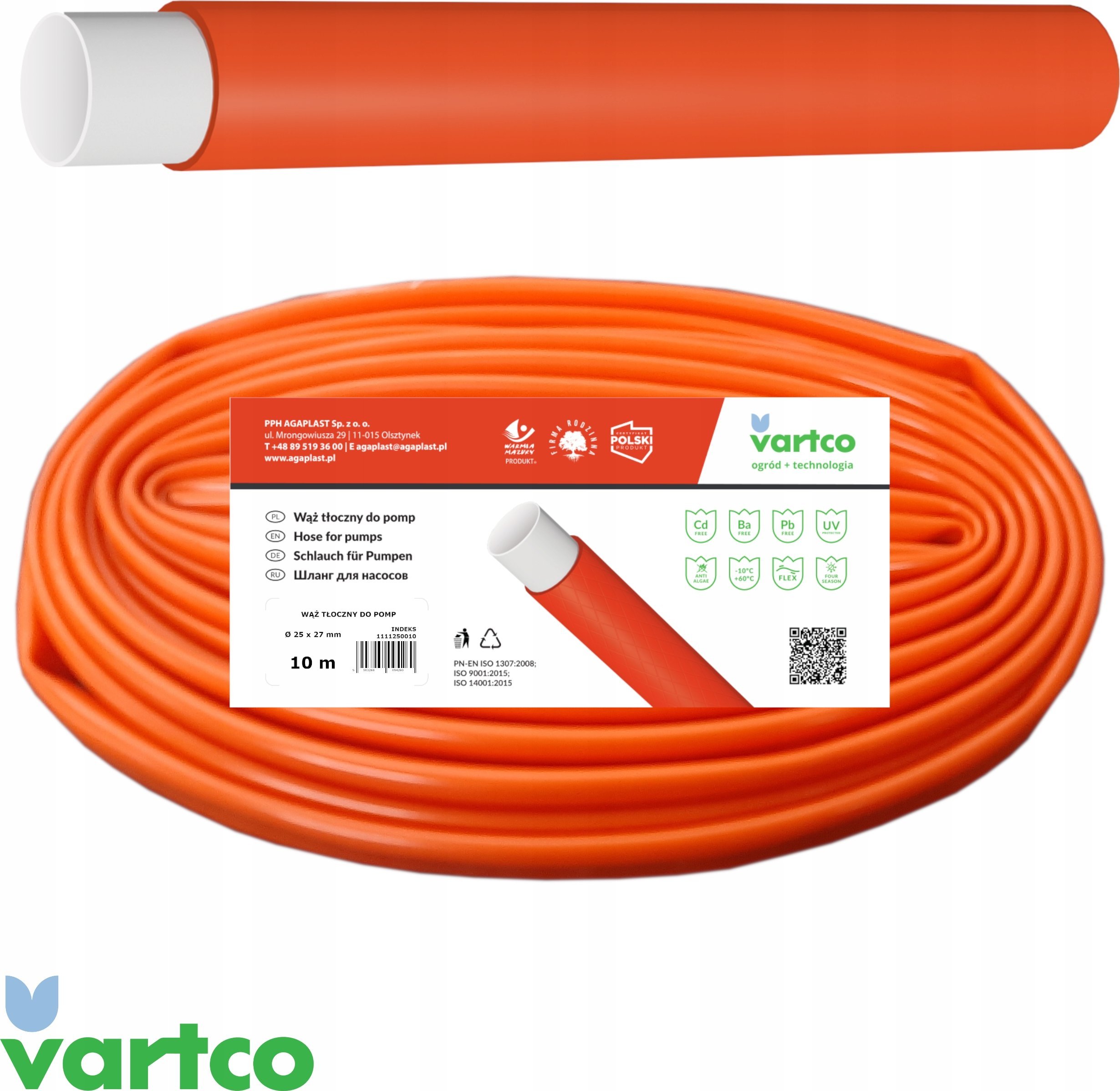 Vartco Drainage hose for submersible pumps 2" / 50mm 10m Vartco 1111500010