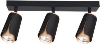 Kinkiet Mojeledy Kinkiet GU10 LED x3 czarno-złoty (IK263B)