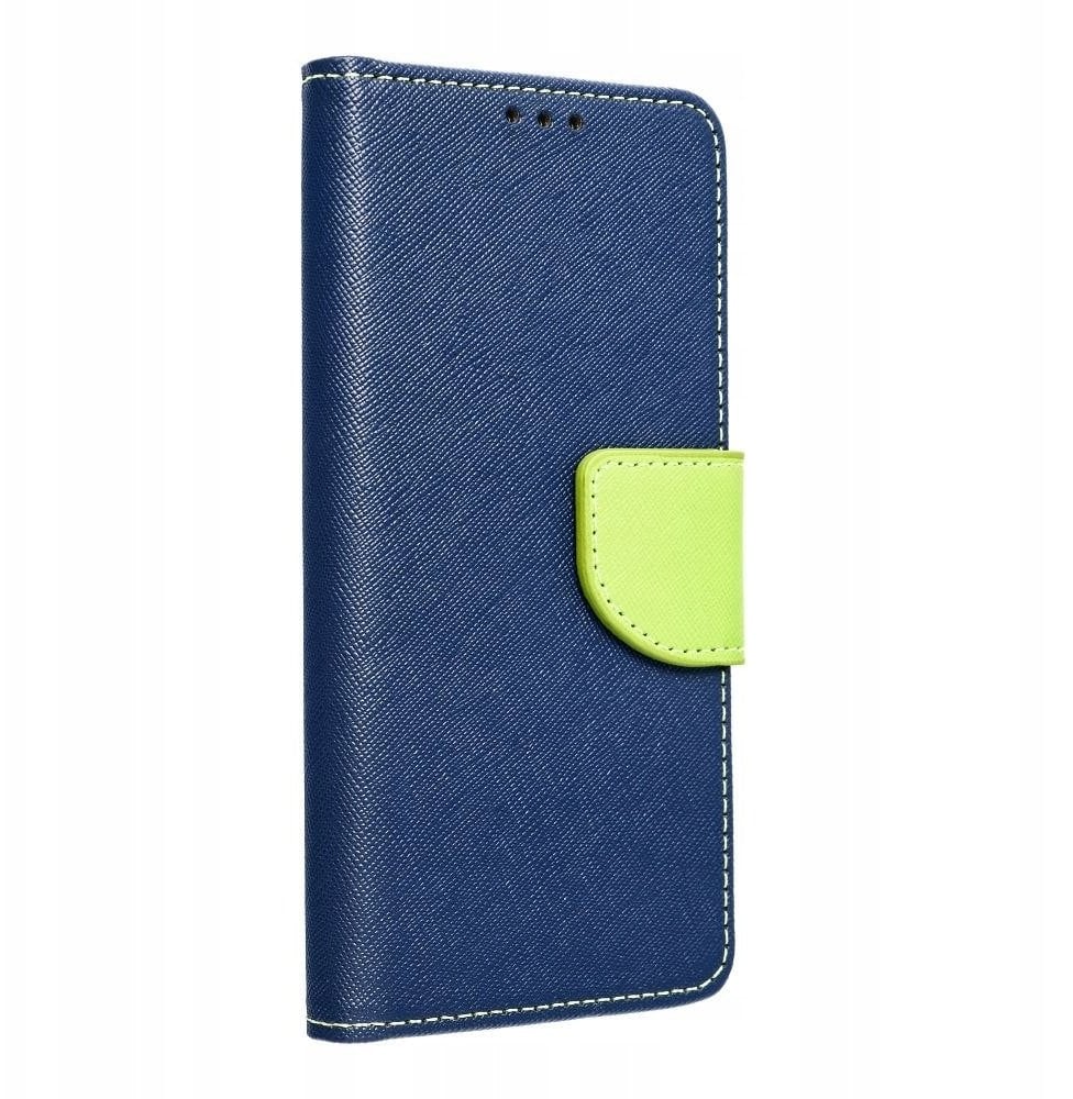 Kabura FANCY Book do SAMSUNG S24 FE granatowo limonkowy