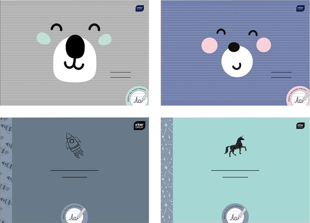 Interdruk Zeszyt A4/32K linia podw. do nauki pisania (10szt)