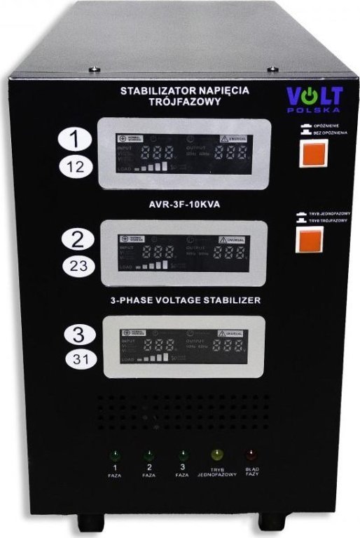 Zasilacz Volt Stabilizator napięcia trójfazowy Volt Polska AVR PRO 10000VA