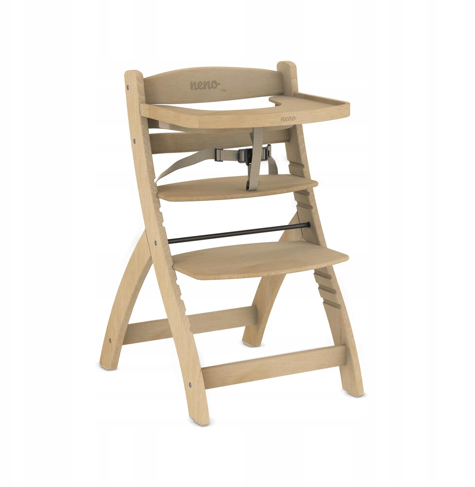 NENO PINO Drewniane krzesełko do karmienia 2w1