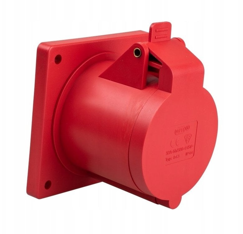 Gniazdo siłowe do wbudowania 32A 3P + uziemienie GSW-4-32/22