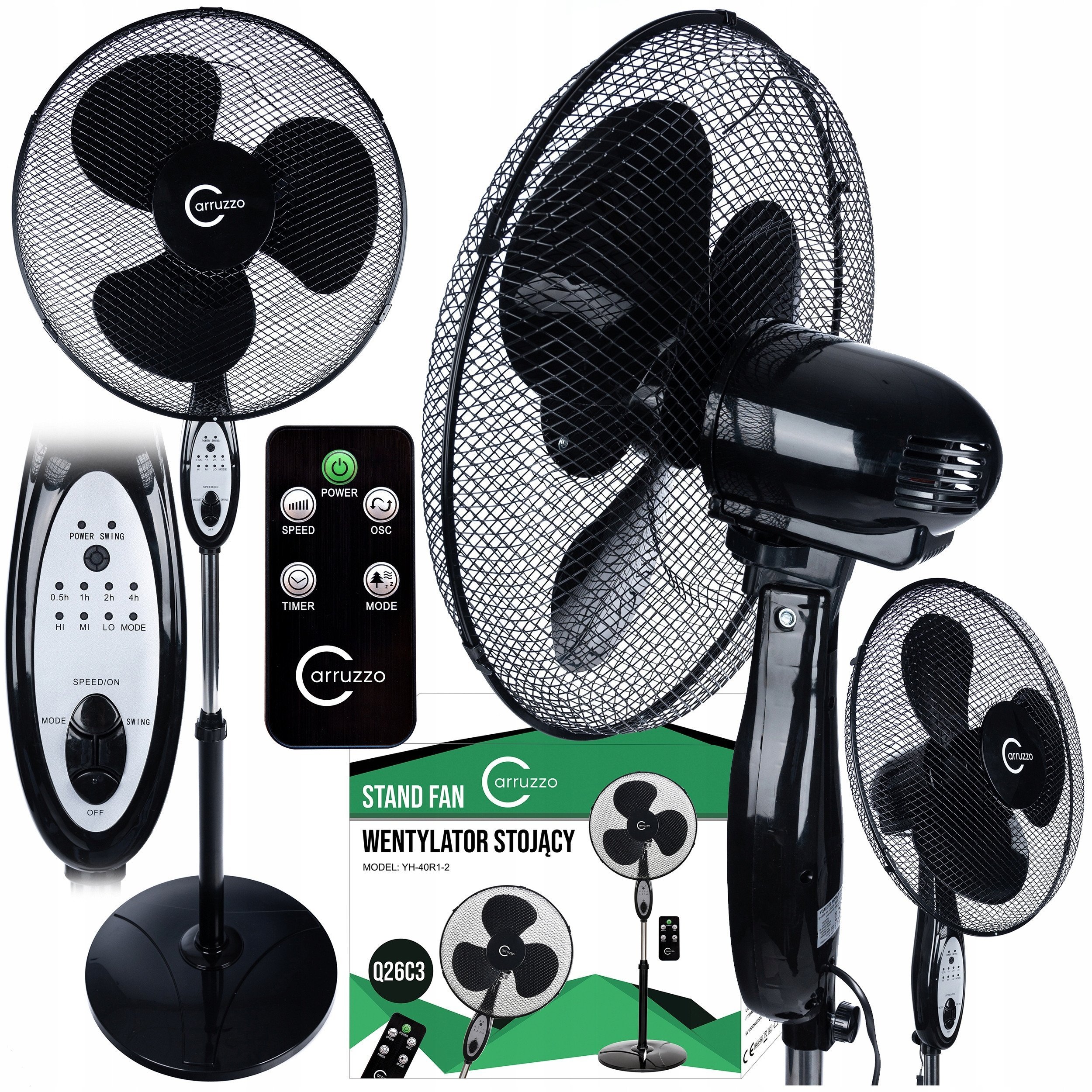 WS2 DUŻY STOJĄCY WENTYLATOR Z PILOTEM