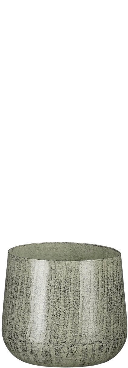 Flowerpot Mica Benson 1071766 metal Ø 12 cm gray