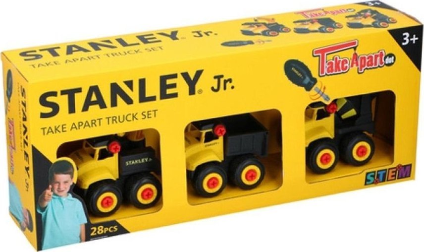 Stanley Zestaw 3 pojazdów mini do złożenia