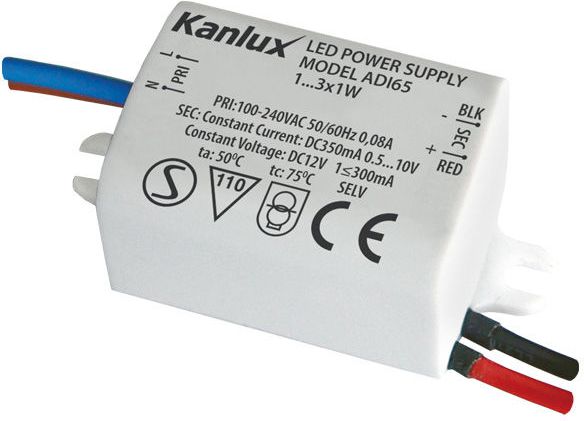Kanlux Zasilacz LED 1-3W 0,5V-10V LED ADI 65 (01440)