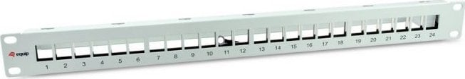 Equip Equip Patchpanel 24x Cat6A 19" FTP 1HE Keystone Montage ws