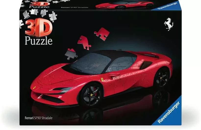 Puzzle 3D Pojazdy: Ferrari SF90 Stradale