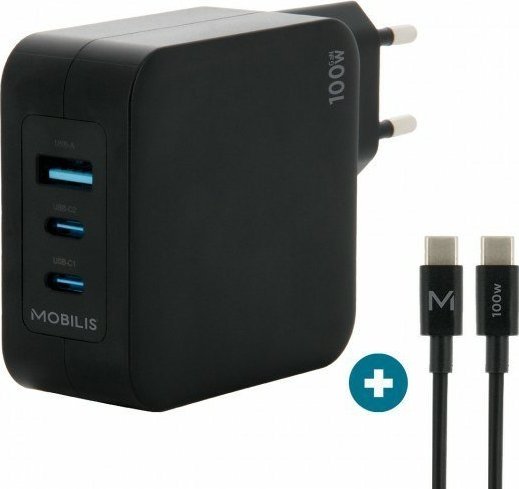 Ładowarka Mobilis WALL CHARGER - 100 W - 2 USB C