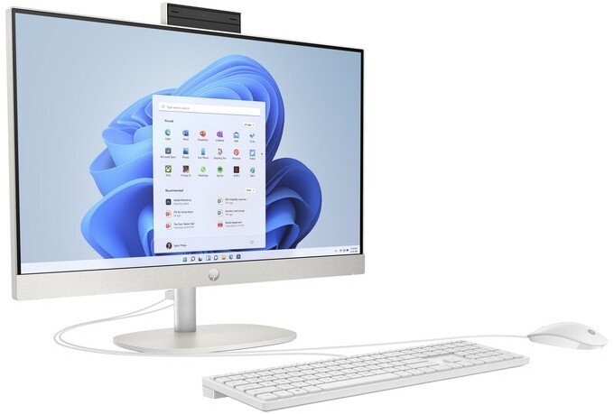 Komputer HP Komputer All in One 24-cr1007na / A4QV6EA / Intel Ultra 5 125U / 8GB / SSD 1TB / Intel Graphics / FullHD / Win 11 / Biały