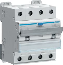 Hager Wyłącznik różnicowonadprądowy 4P C 10A 0,03A Typ A 6kA RCBO (ADM460C)