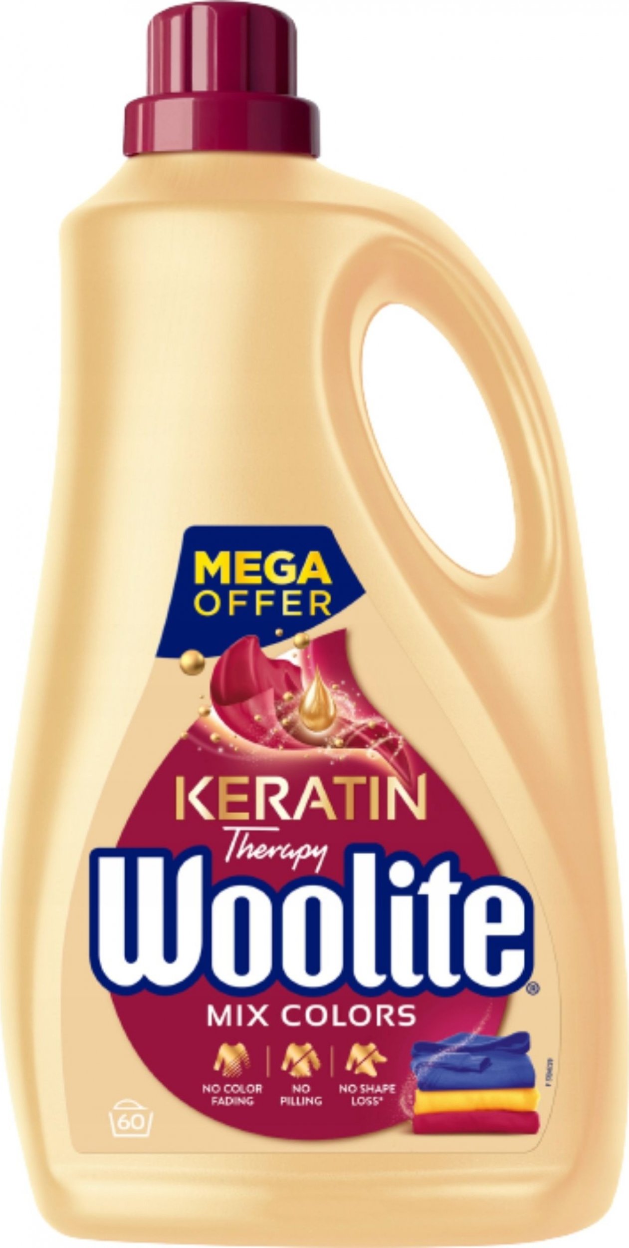 Woolite Mix Colors płyn do prania do koloru z keratyną 3,6l