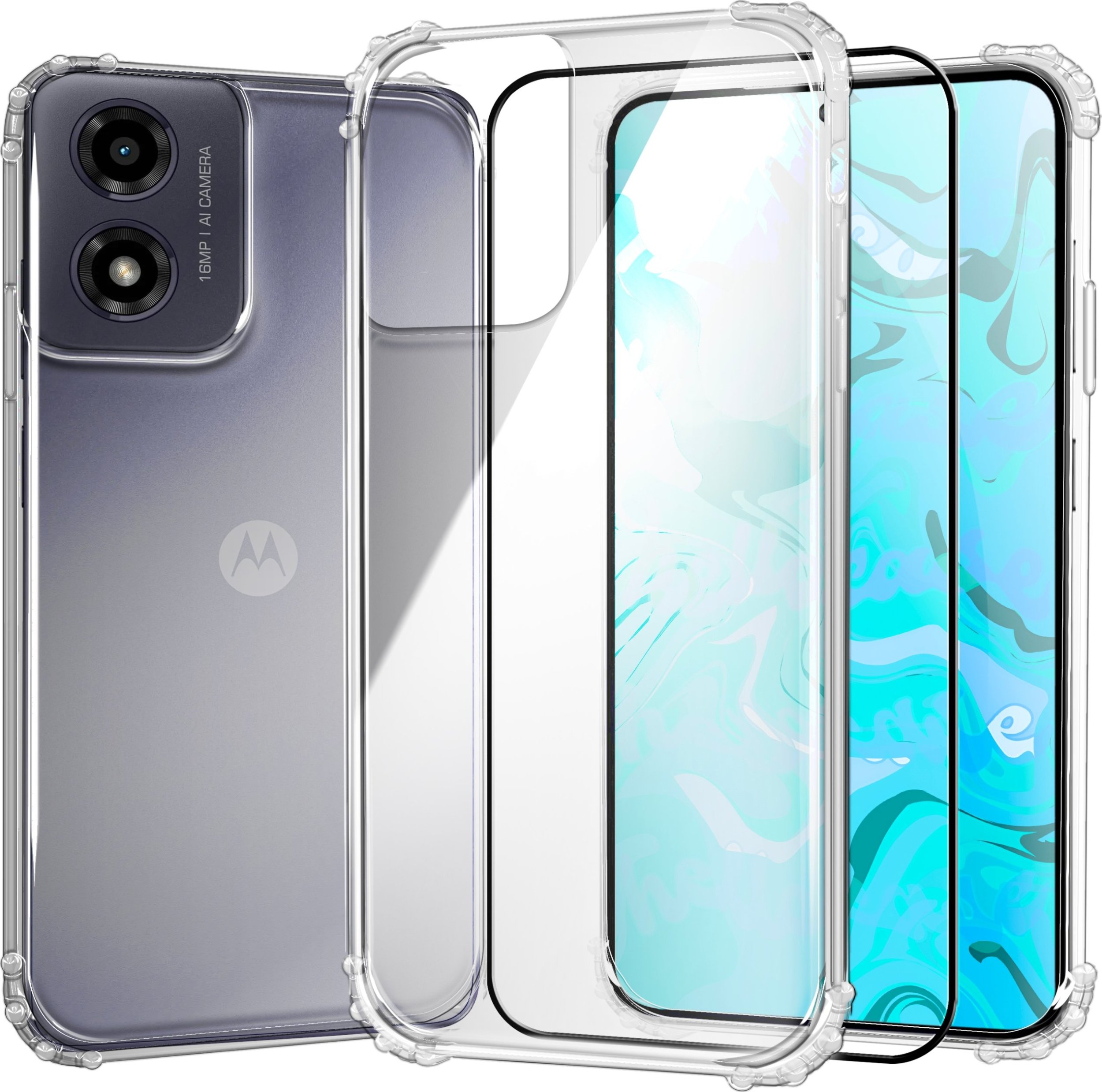 Hello Case ETUI PANCERNE DO MOTOROLA MOTO G04 / G24 | CASE SILIKON | POKROWIEC SZKŁO