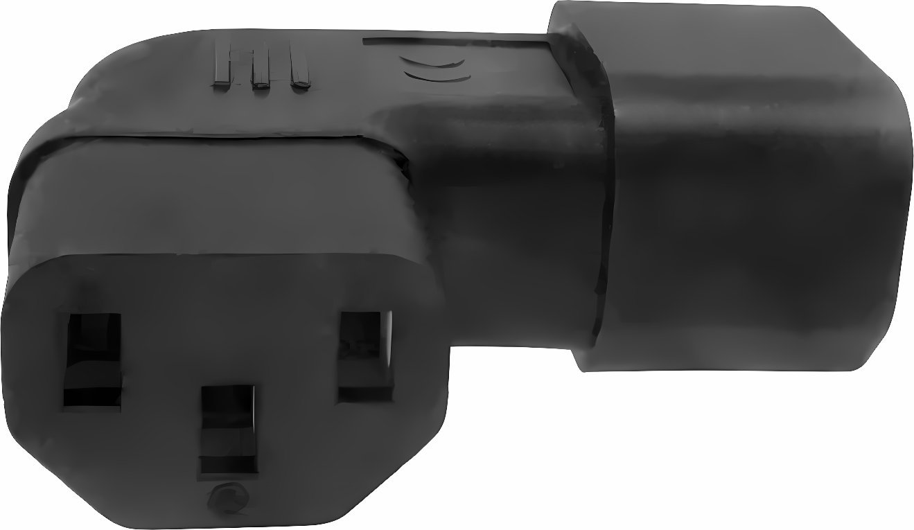 Kabel zasilający PremiumCord Adapter kątowy na stronę IEC C13 na IEC C14 napětí 230V, 10A