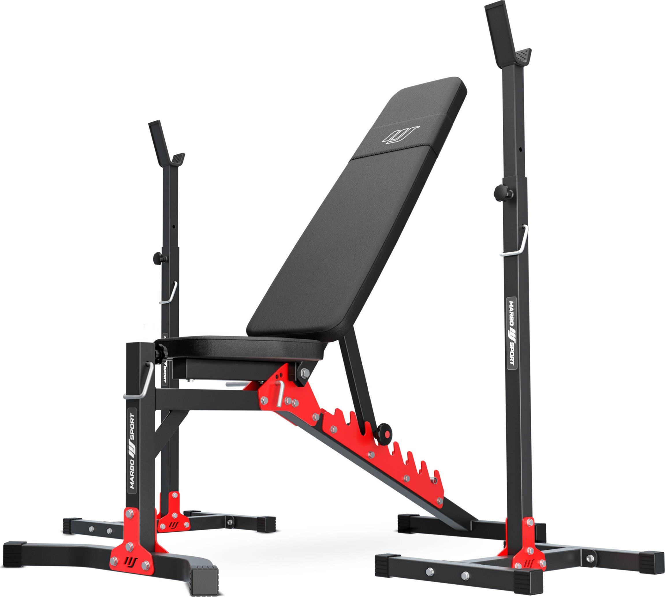 Zestaw MH19 | Ławka regulowana + stojaki regulowane - Marbo Sport