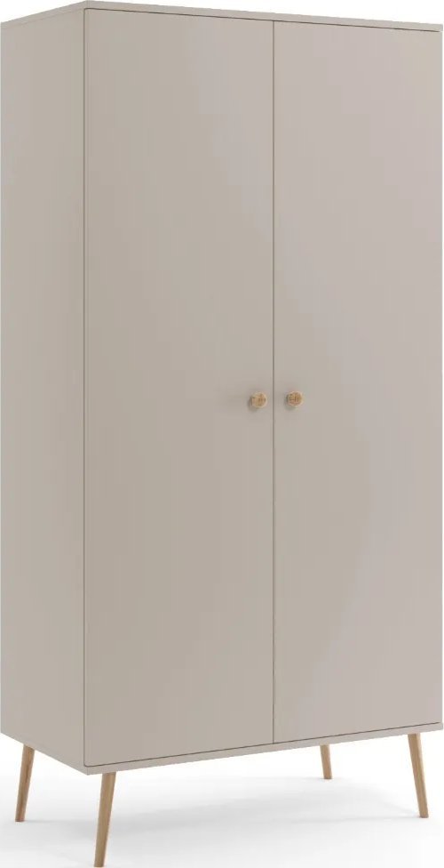 Szafa LEBEL z drążkiem 100cm kaszmirowa MELIMEBLE