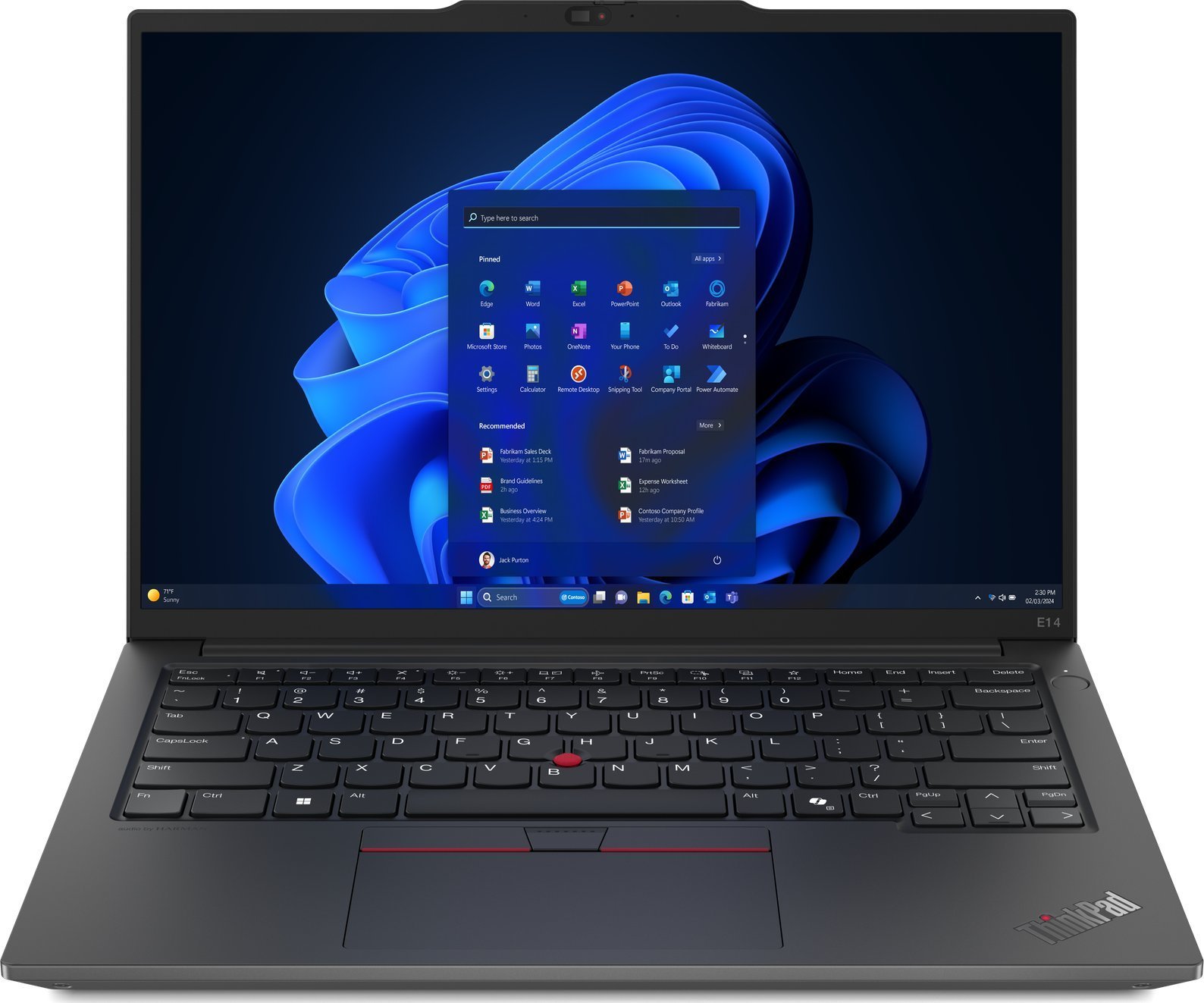 Laptop Lenovo ThinkPad E14 G6 Ryzen 5 7535HS / 16 GB / 1 TB / 60 Hz / Windows 11 Pro (21M30027PB)