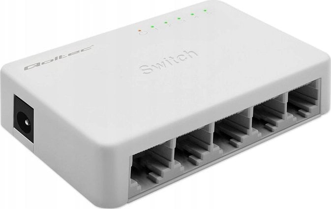 Switch Qoltec Switch niezarządzalny Qoltec przełącznik sieciowy 5 x port RJ45 | 1000Mbps | Fast Ethernet | LAN