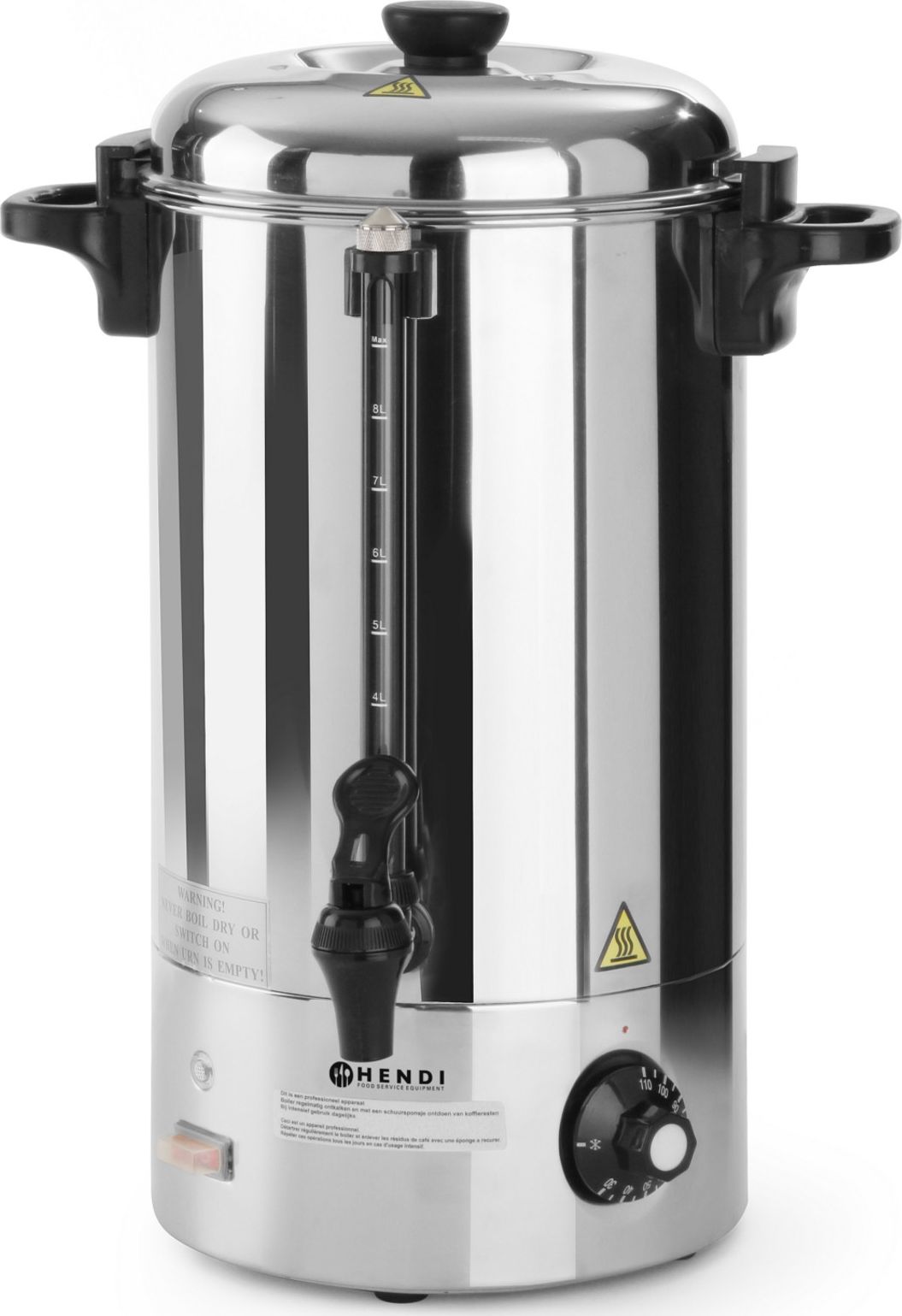 Hendi Warnik podgrzewacz do wody stalowy 2200W 10L - Hendi 209882 Warnik podgrzewacz do wody stalowy 2200W 10L - Hendi 209882