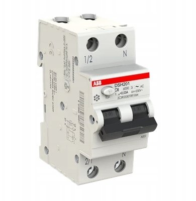 ABB Wyłącznik różnicowo-nadprądowy 1P+N char. C 6A 6kA 30mA AC natychmiastowy DSH201 C6 AC30 2CSR255070R1064