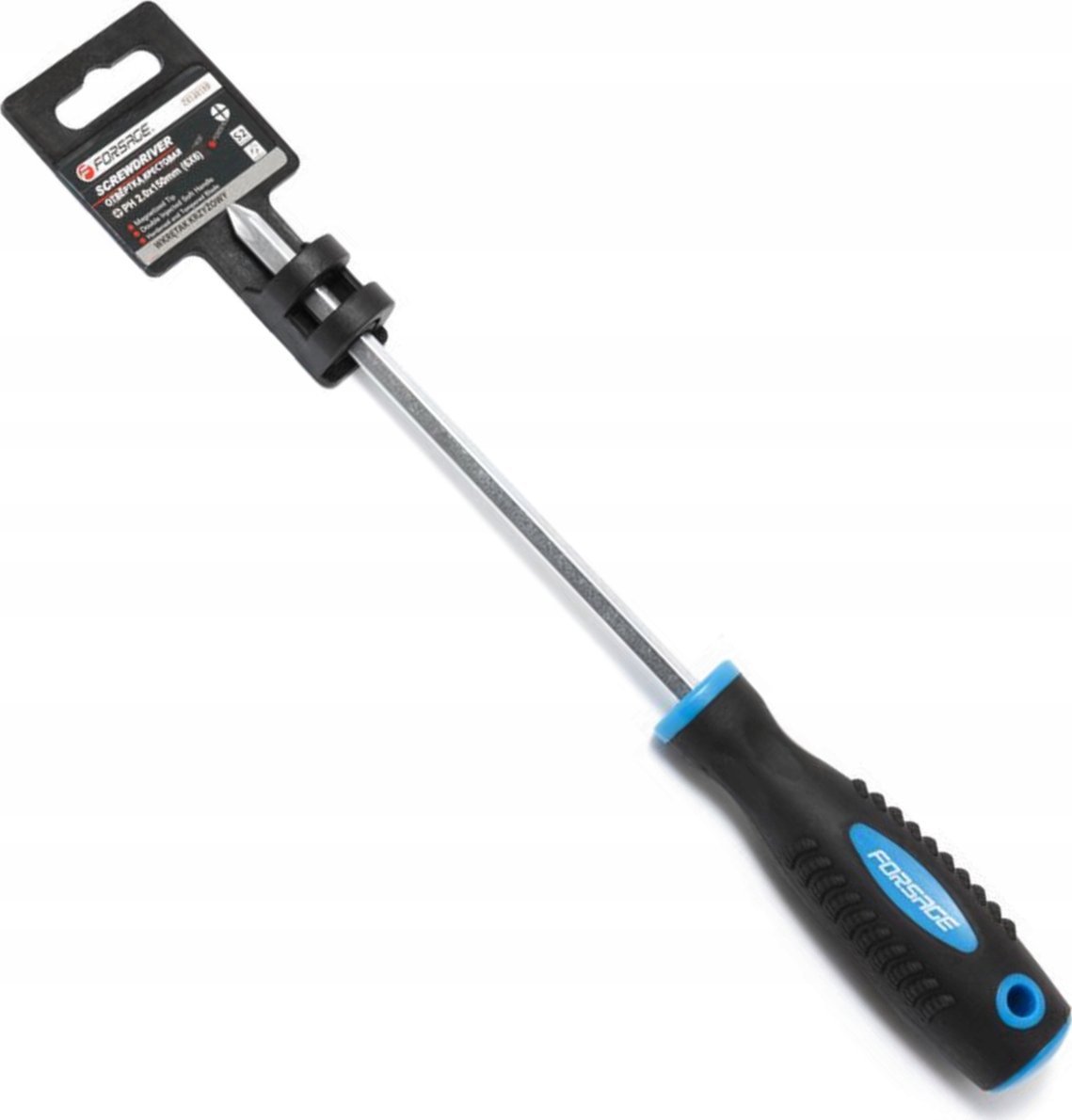 Forsage Śrubokręt krzyżakowy magnesowa "Profi"S2 PH2.0x150mm,