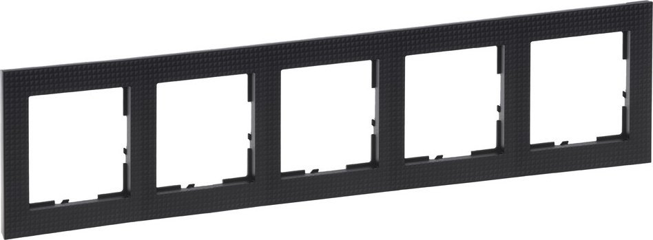 Legrand Ramka - 5x, CZERŃ WZORZYSTA SUNO