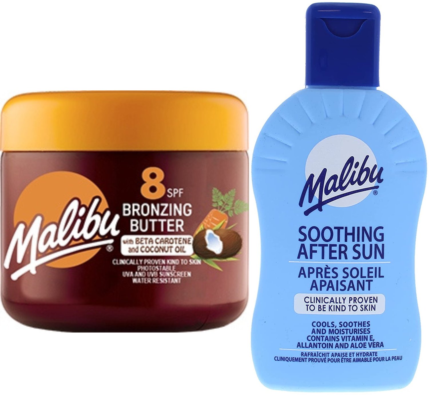Malibu Przyspieszacz Opalania SPF8 + Balsam Po Opalaniu 200ml