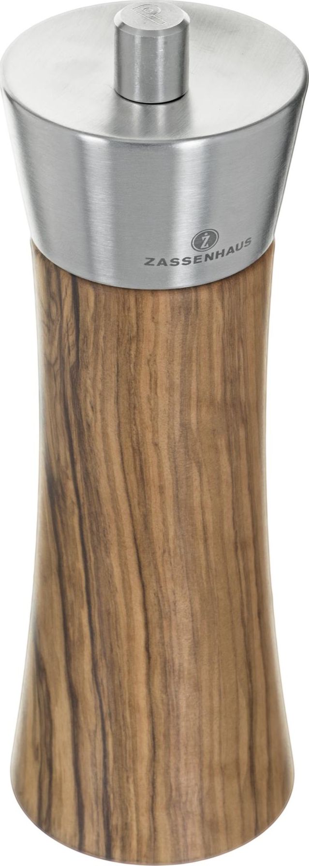 Młynek do przypraw Zassenhaus Mlynek Do Pieprzu, sred 5,5 X 18 Cm, Jasne Drewno