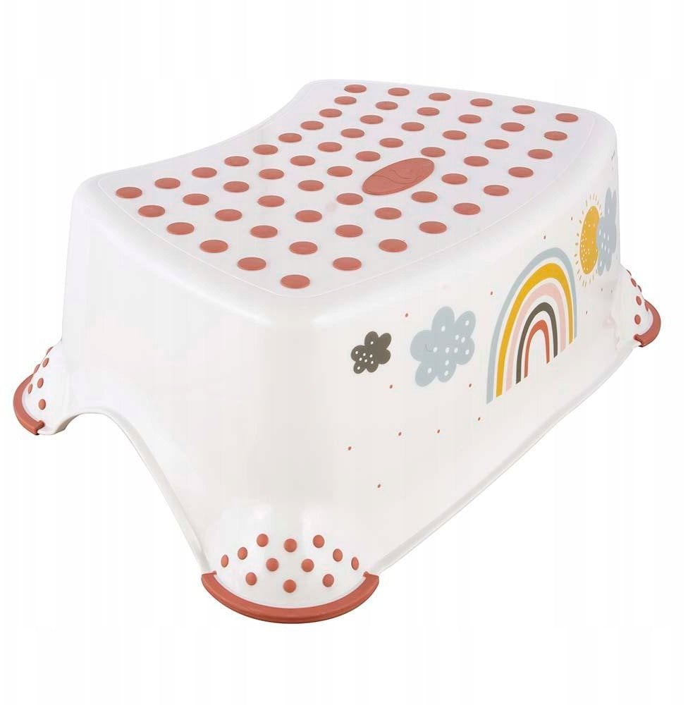 KEEEPER step stool RAINBOW, white, 18642