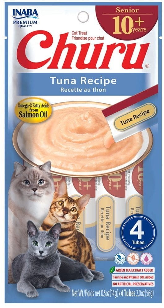 INABA CAT CHURU SENIOR TUNA 4x14g (56g)