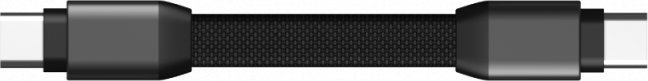 Kabel USB Rolling Square USB-C - USB-C Czarny (RS-PROCCR)