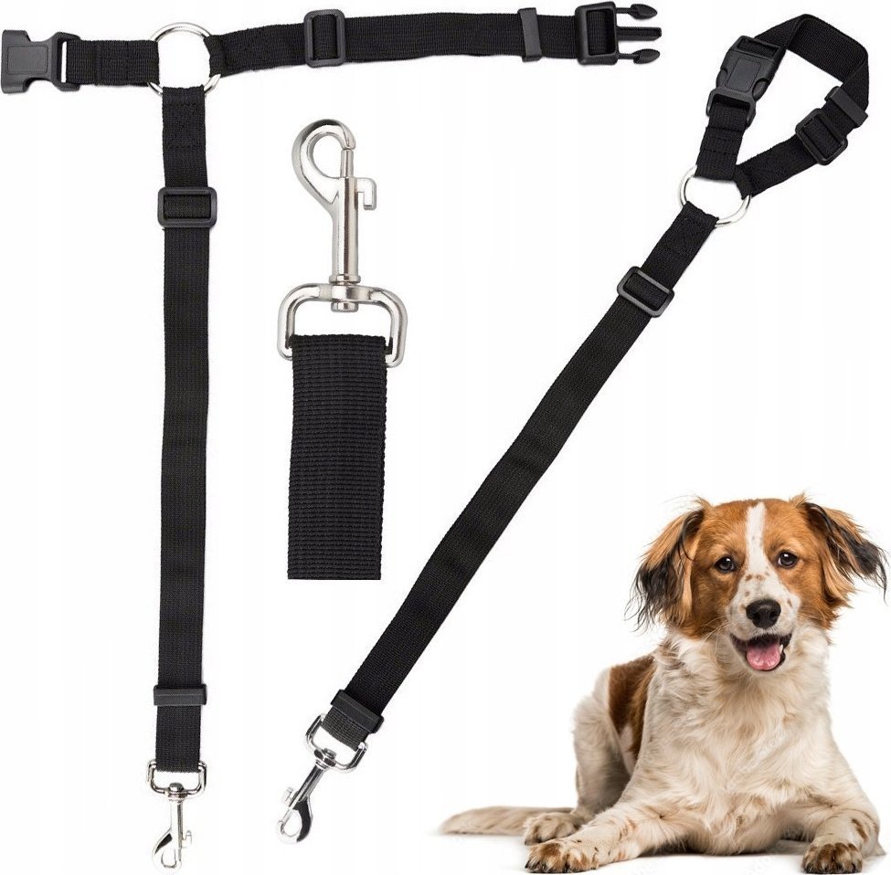 Korbi SMYCZ DLA PSA KOTA PAS BEZPIECZEŃSTWA SAMOCHÓD 2w1