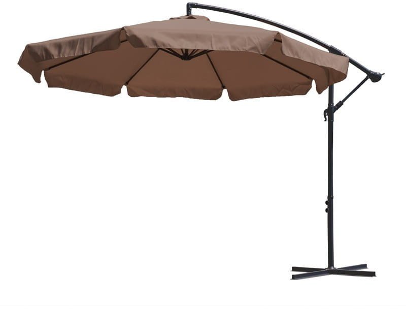 Majowo BRĄZOWY PARASOL OGRODOWY DUŻY Z WENTYLACJĄ - 3M