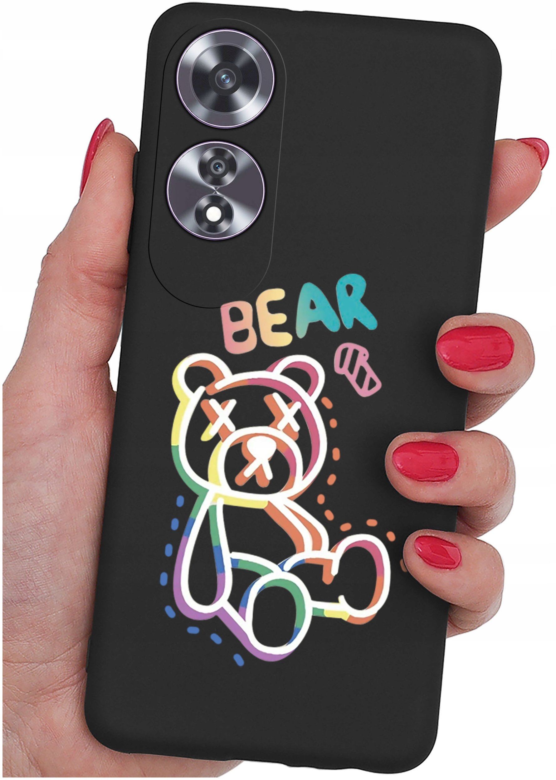 Etui do Oppo A60 4G WZORY |SILIKONOWE MATT CASE + SZKŁO 9H