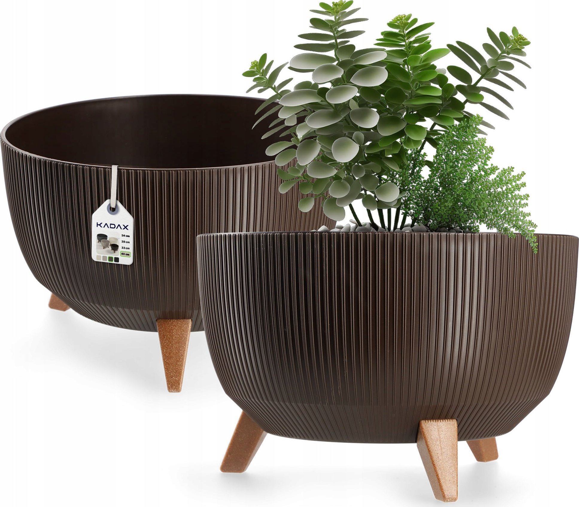 Kadax KADAX Doniczka Donica Wkład Misa Na Nóżkach 40cm