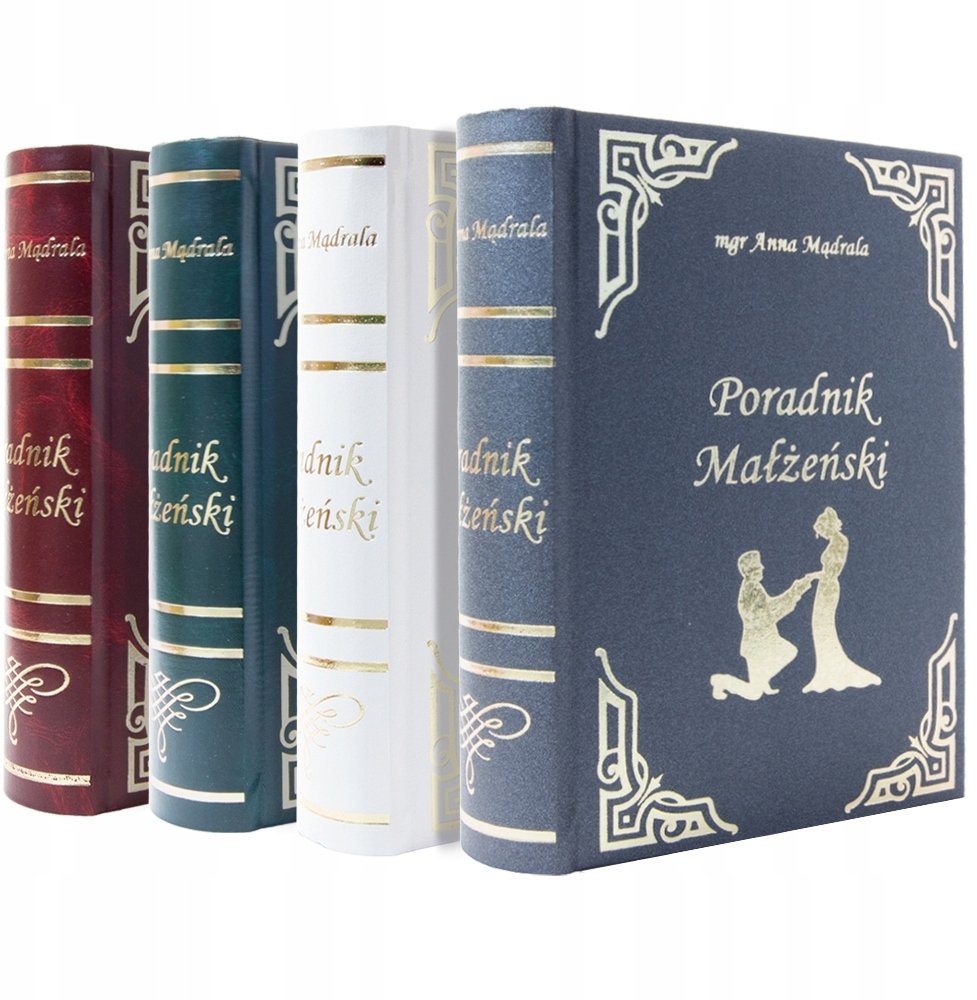 Książka z butelką w środku na ślub PORADNIK MAŁŻEŃSKI zabawny prezent