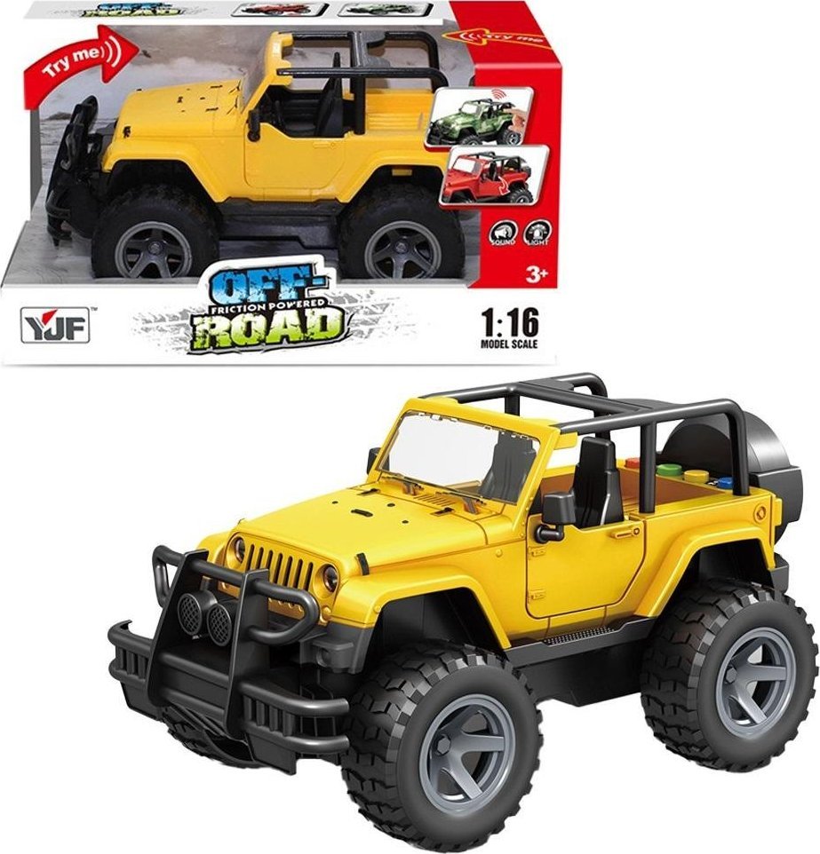 Jeep żółty na baterie