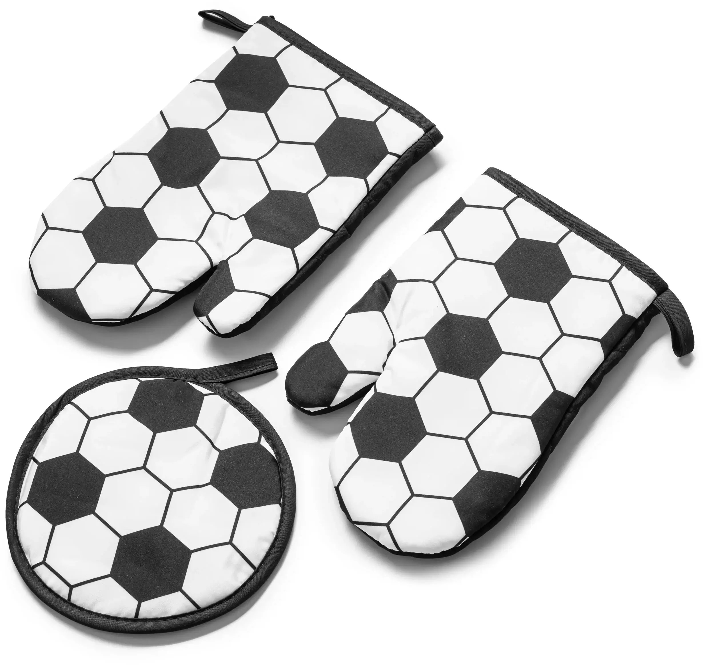 Piłkarskie rękawice kuchenne z podkładką