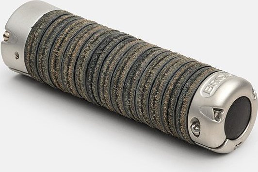 Brooks Chwyty BROOKS PLUMP LEATHER GRIPS, Black, Rozmiar 130 - Regulowany (NEW)