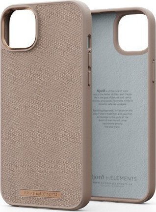 Njord by Elements Etui z tkaniny Just do iPhone 14 Plus różowy piasek